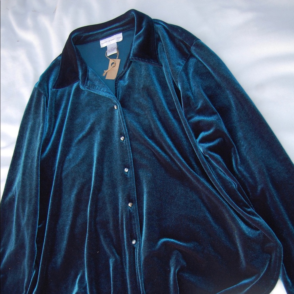 Velvet Button-Up [worn once]